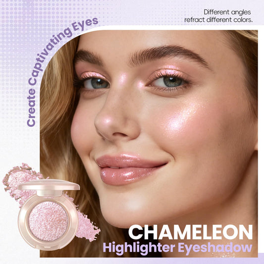 HOSAILY close-up of pan texture highlighting chameleon shimmer and smooth application