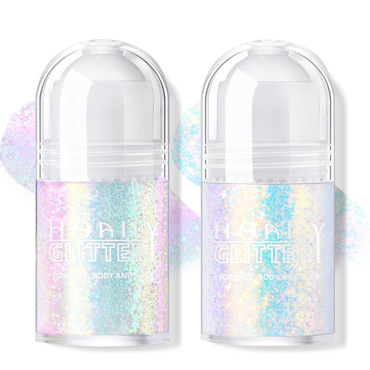 HOSAILY dual pack roll-on bottles showing both holographic colors and easy portability
