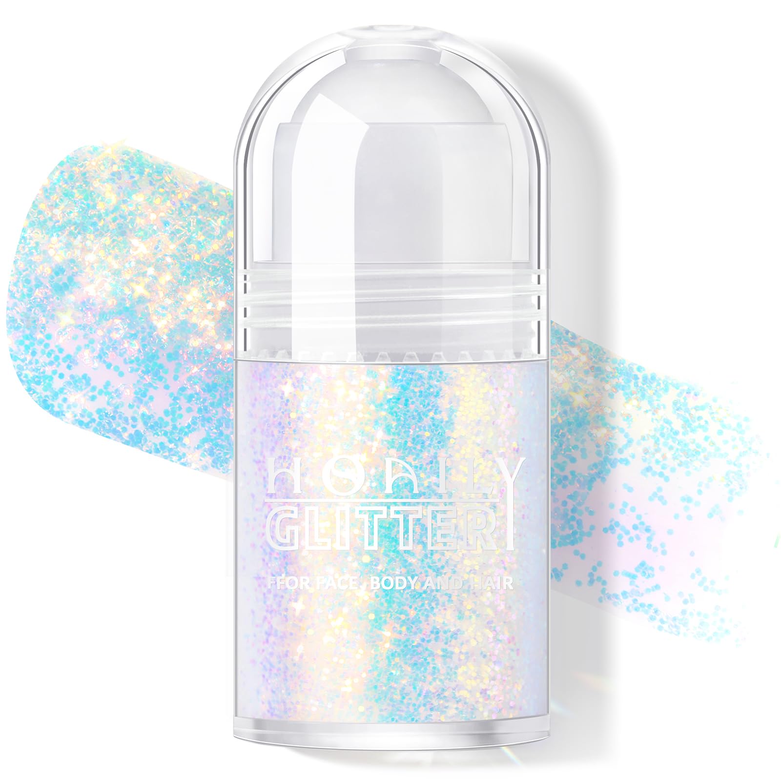 HOSAILY roll-on front packaging showing Sparkling Blue and benefits