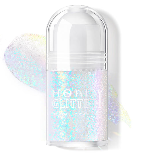 HOSAILY roll-on front view showing sleek tube and label, portable sparkle