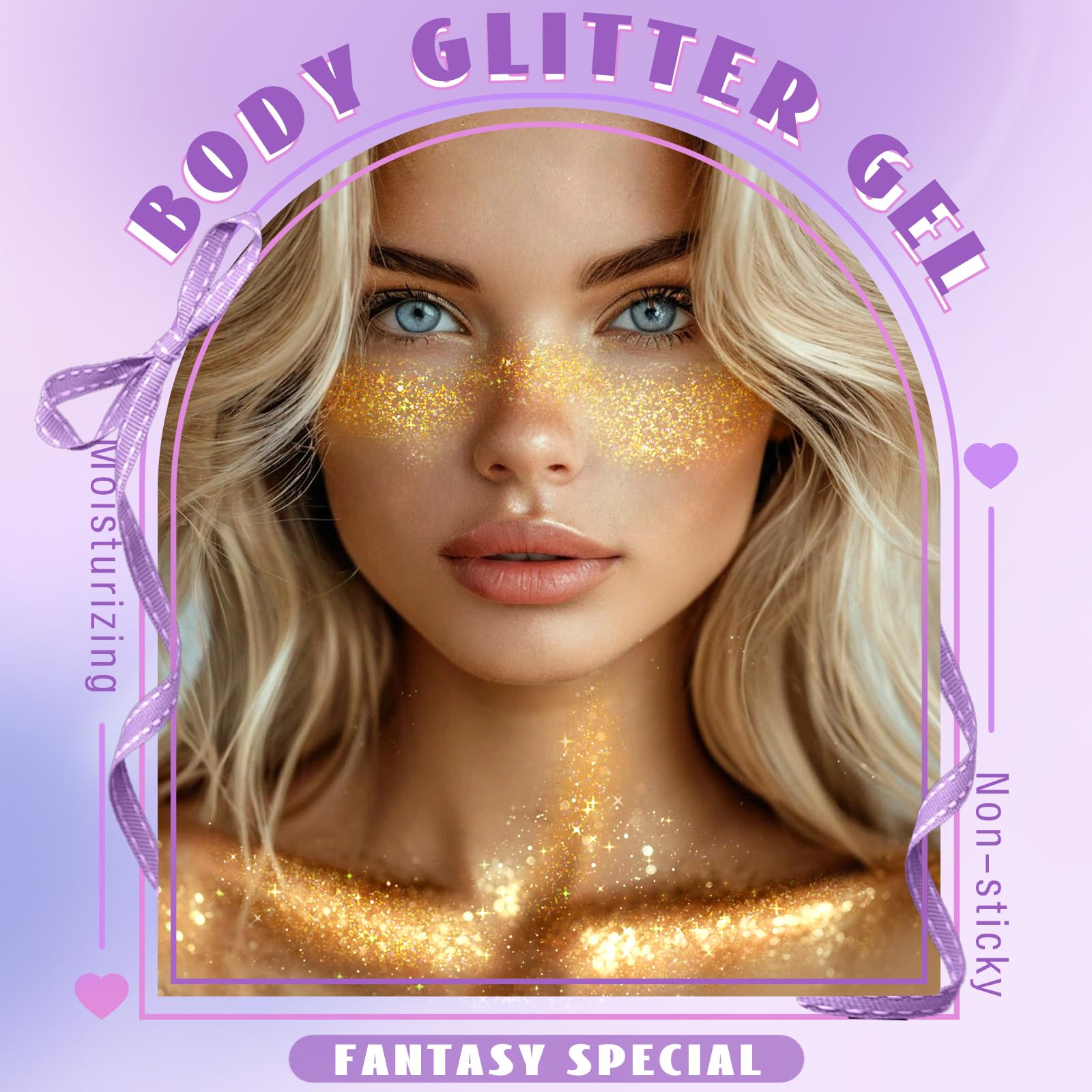 HOSAILY roller ball close-up delivering smooth even glitter application benefit