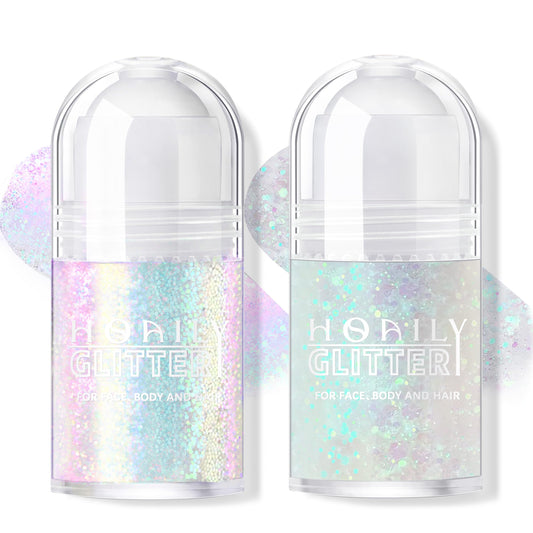 HOSAILY roll-on front packaging showing twin glitter gel convenience