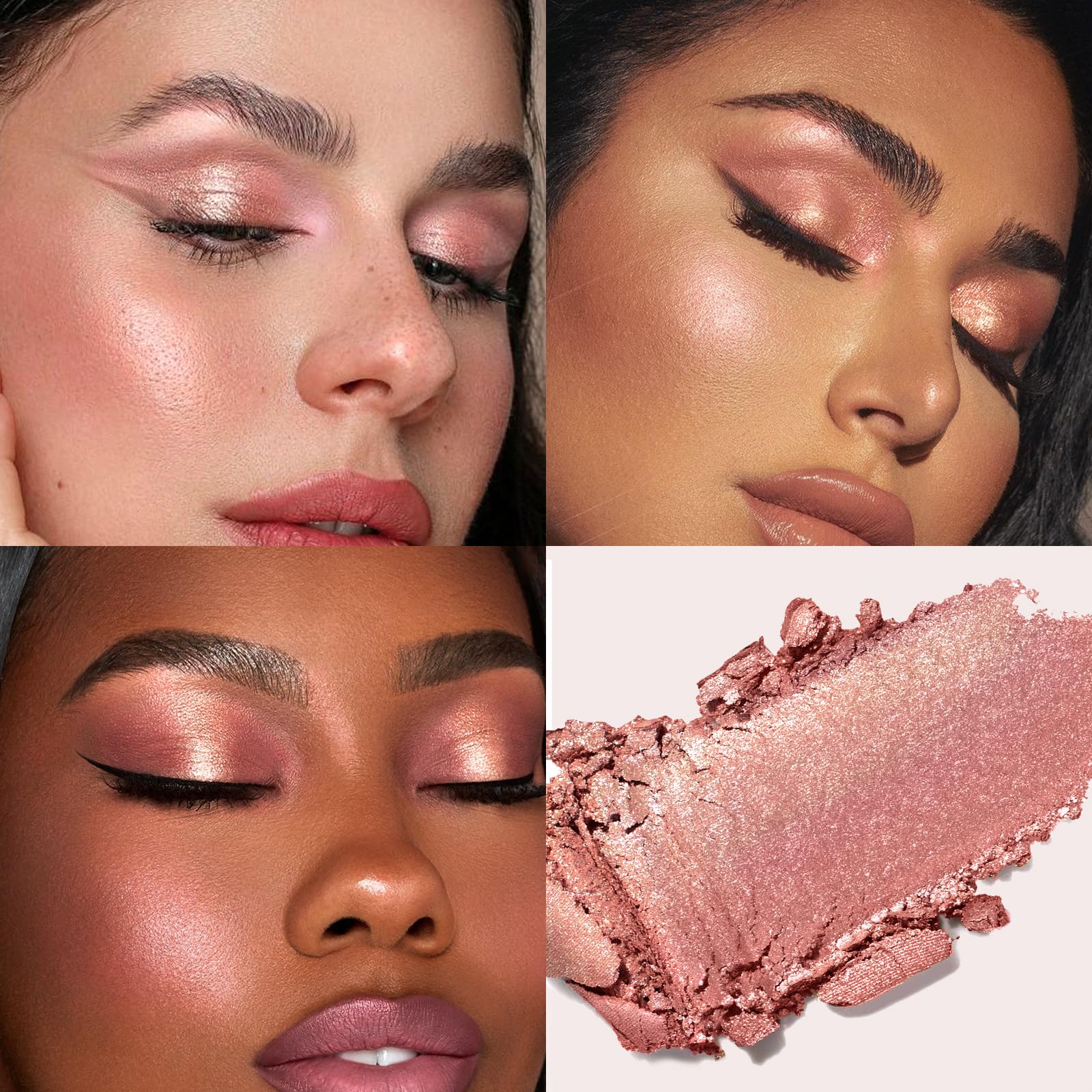 HOSAILY finger application demonstrating easy press-on shimmer payoff