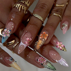 HOSAILY hand model showing scale and almond length for realistic size and wear preview