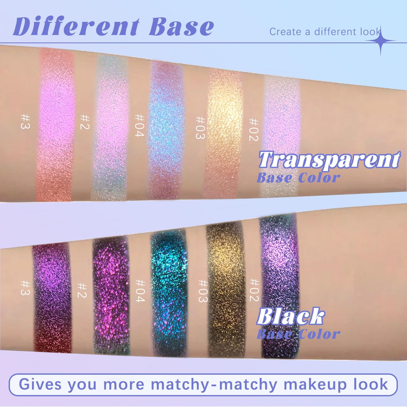HOSAILY palette size comparison next to coin, compact travel-friendly benefit