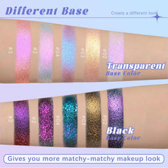 HOSAILY palette size comparison next to coin, compact travel-friendly benefit