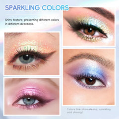HOSAILY swatches on forearm showing chameleon shimmer and blendable pigments