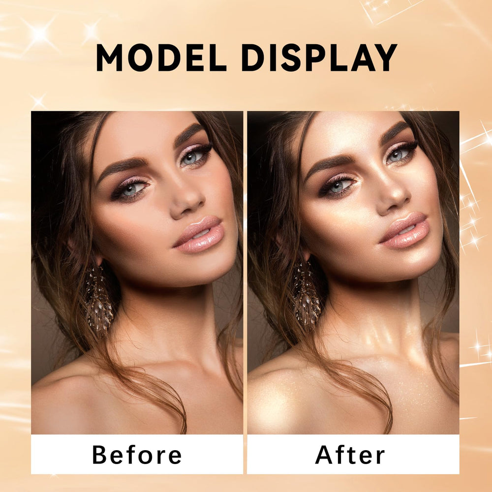 HOSAILY golden-brown shimmer texture close-up for luminous finish