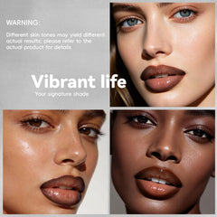 HOSAILY swatches of liner and gloss showing creamy texture