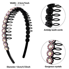 Hoteam headbands beside ruler showing one-size-fit-most convenience