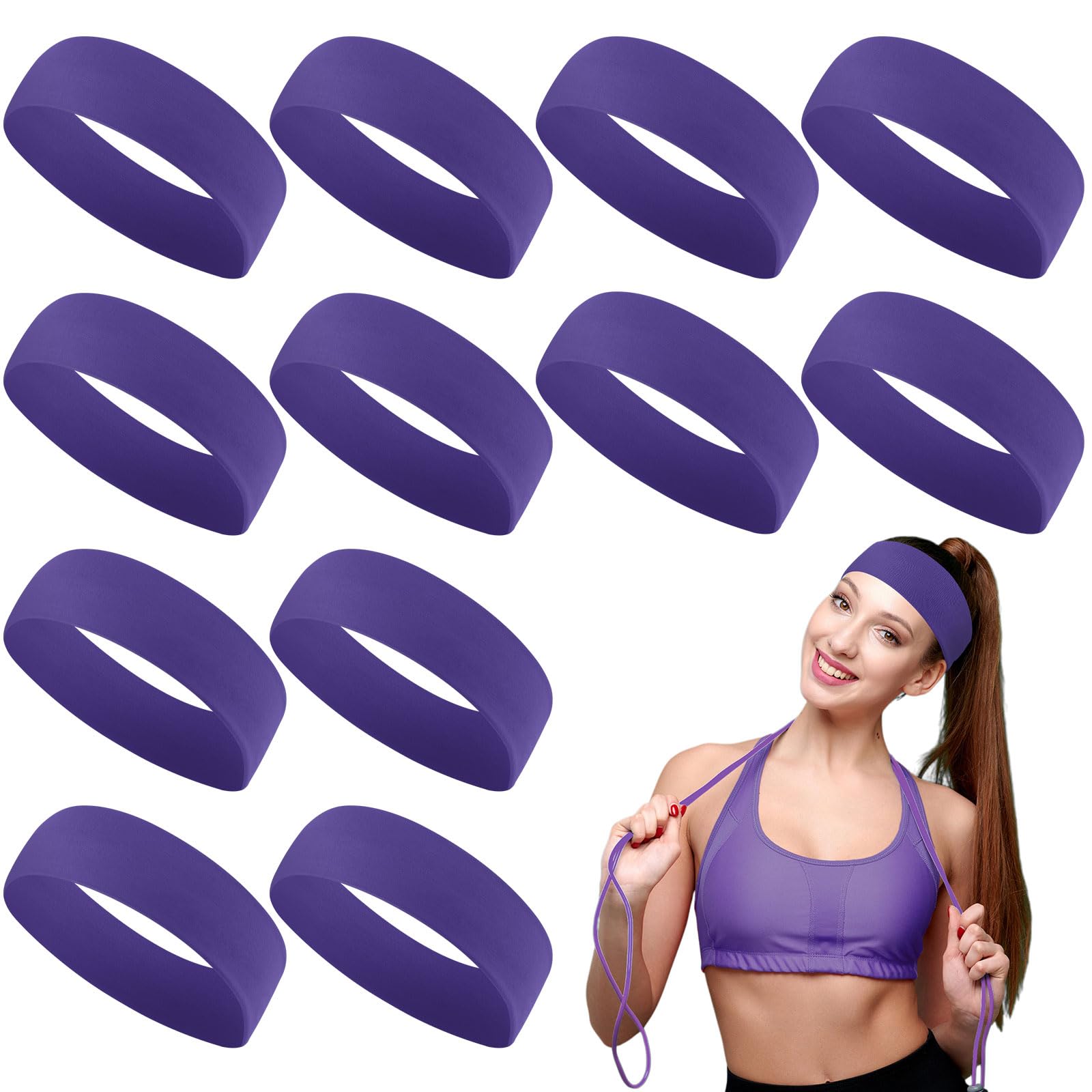 Hotop front packaging showing twelve purple sweatbands and value pack benefit