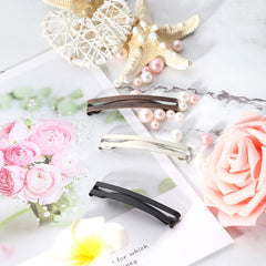 Hotop black barrette securing fine hair for a tidy, no-slip look