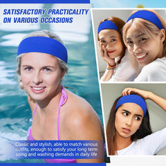 Hotop headband next to ruler showing 22 cm size and reliable fit