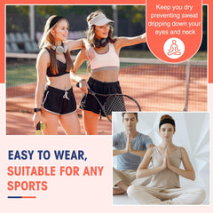 Hotop lifestyle setting with headbands beside gym items suggesting daily use