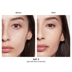 HOURGLASS creamy powder-blend texture close-up for blurring benefit