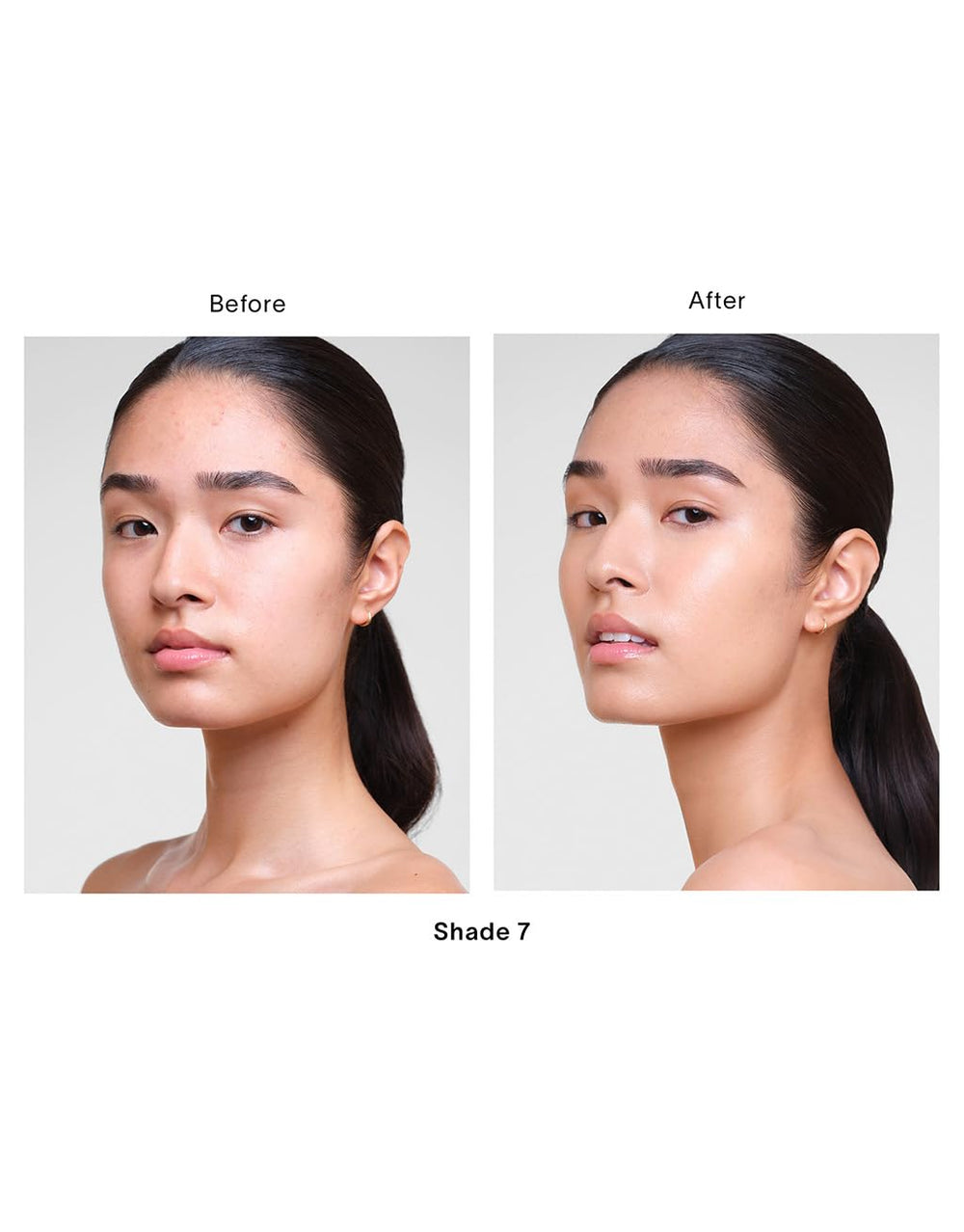 HOURGLASS tint swatch on skin showing sheer, buildable coverage benefit