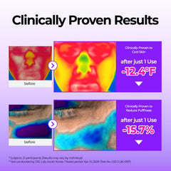 houry color-changing pad shifting purple to pink indicating activation