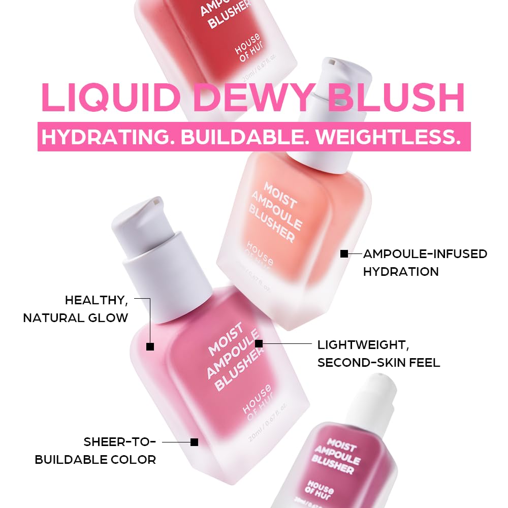 House of Hur Berry Purple on model cheeks producing dewy, buildable color and glow