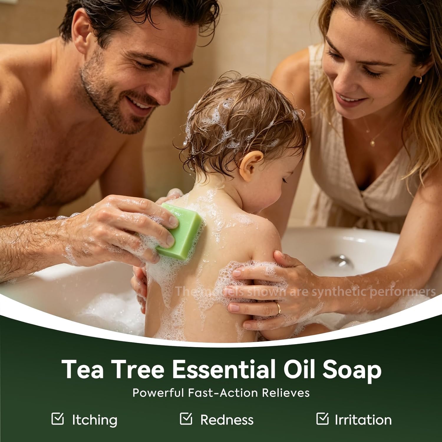 House of Nutrition soap displayed on bathroom shelf for daily routine appeal