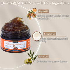 Hoveimpee soap creamy lather close-up demonstrating gentle moisturizing action