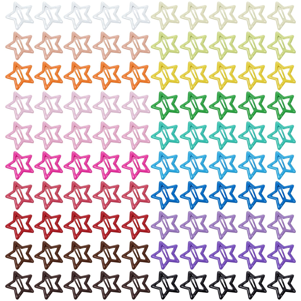 HOVEOX front packaging showing 100 colorful star clips for easy outfit coordination