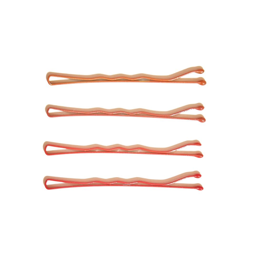 How to Be A Redhead pins securing a braid for long-lasting hold