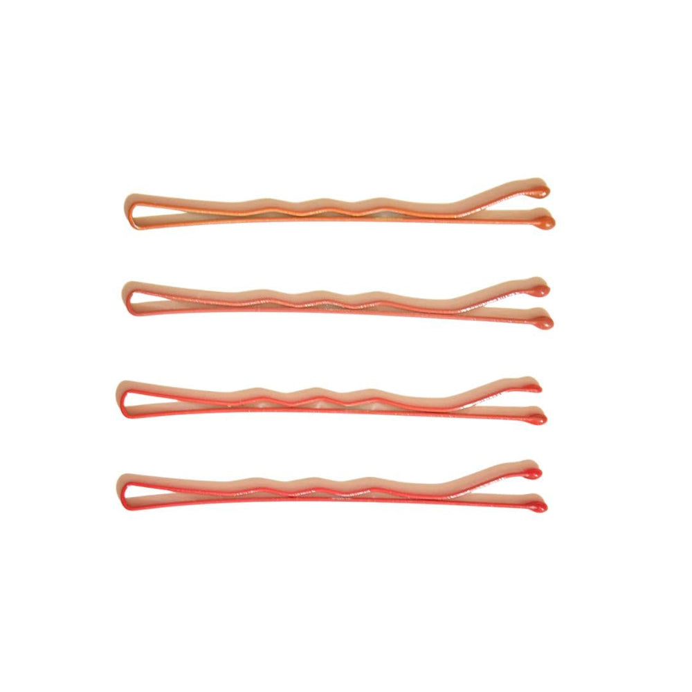 How to Be A Redhead pins securing a braid for long-lasting hold