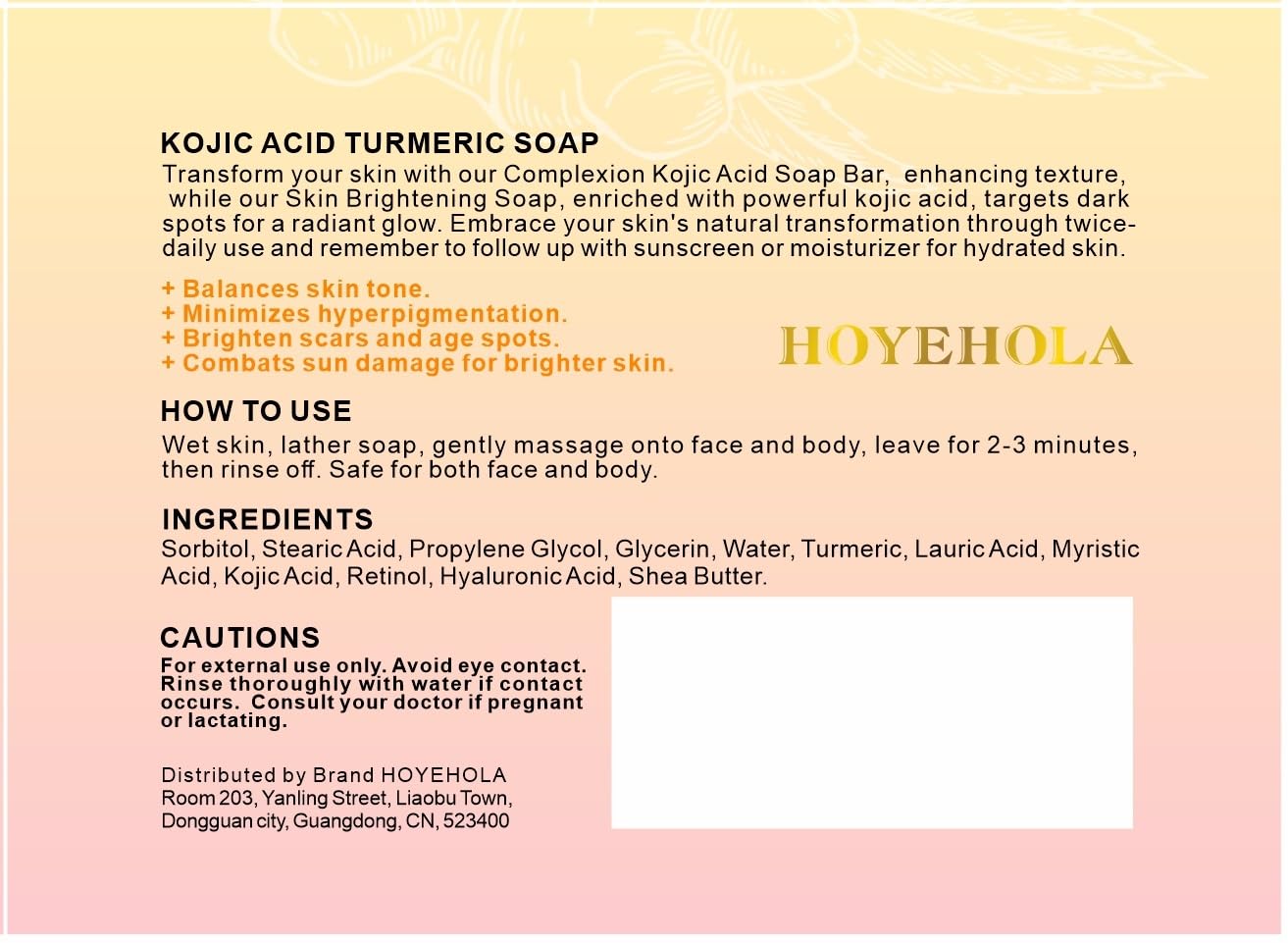 HOYEHOLA soap on bathroom tray in lifestyle setting suggesting daily routine compatibility