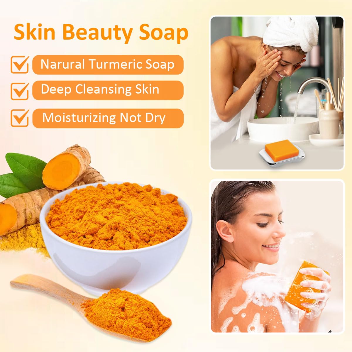 HOYEHOLA soap lather in hand demonstrating gentle cleansing