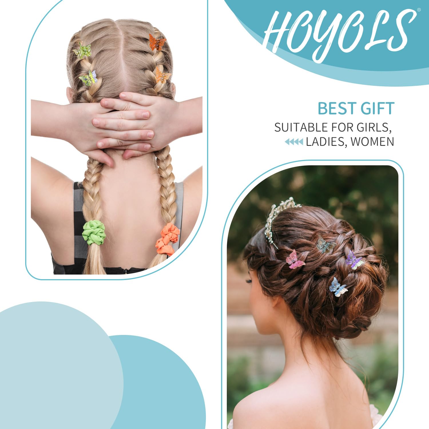 HOYOLS assorted colors laid out to show 12 hues for mixing and matching outfits