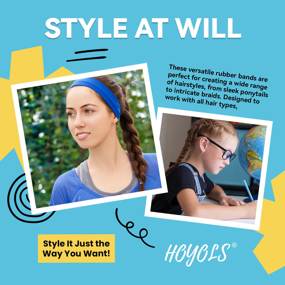 HOYOLS bands securing a braid demonstrating secure hold and neat finish