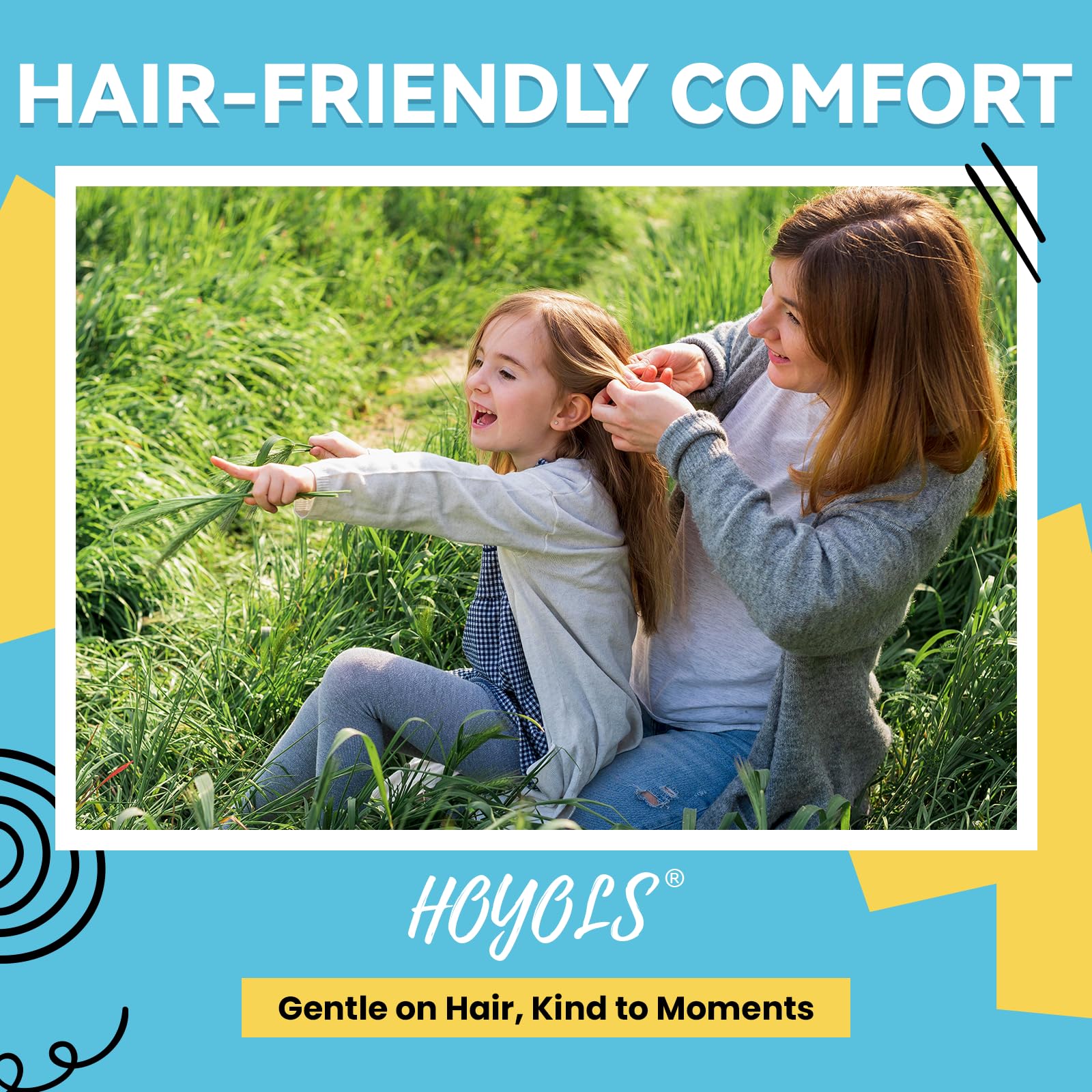 HOYOLS securing small braid close-up showing discreet finish and strength benefit