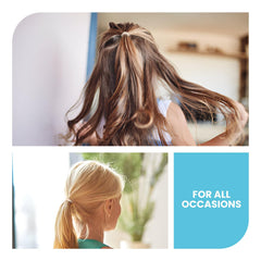 HOYOLS hair tie securing a neat bun with even pressure and no damage