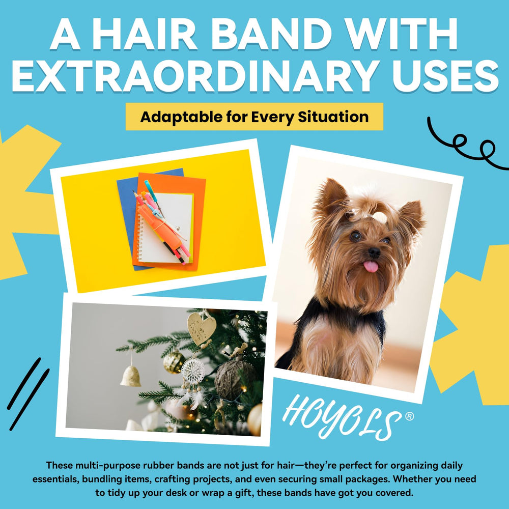 HOYOLS kids braids styled with clear bands showing tidy, low-profile look