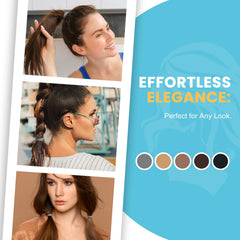HOYOLS assorted brunette shades spread out to show matching options benefit