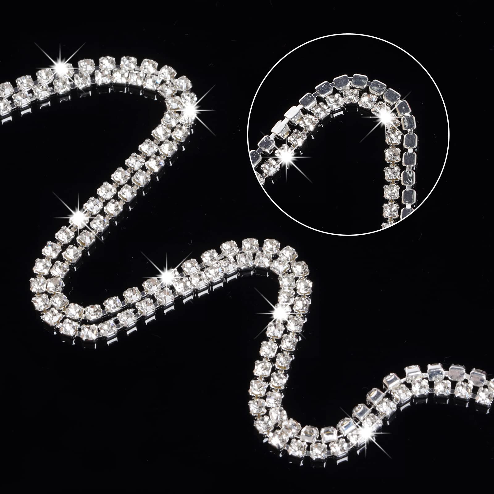 hoyuwak braided hair with chains in use demonstrating layered shimmer and style