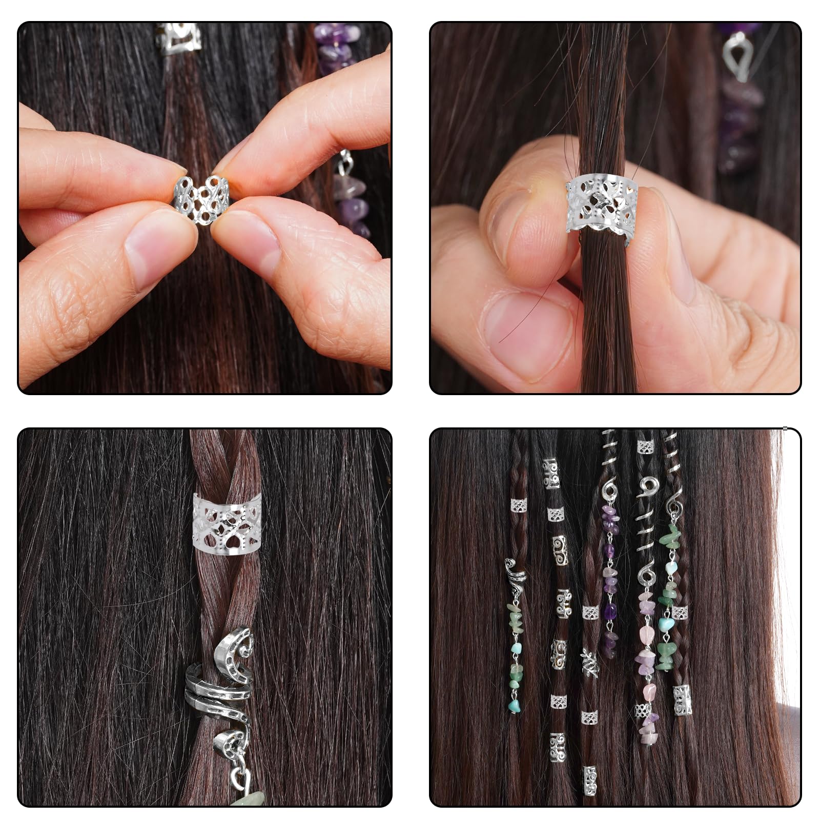 hoyuwak lifestyle braid styling on model showing decorative effect