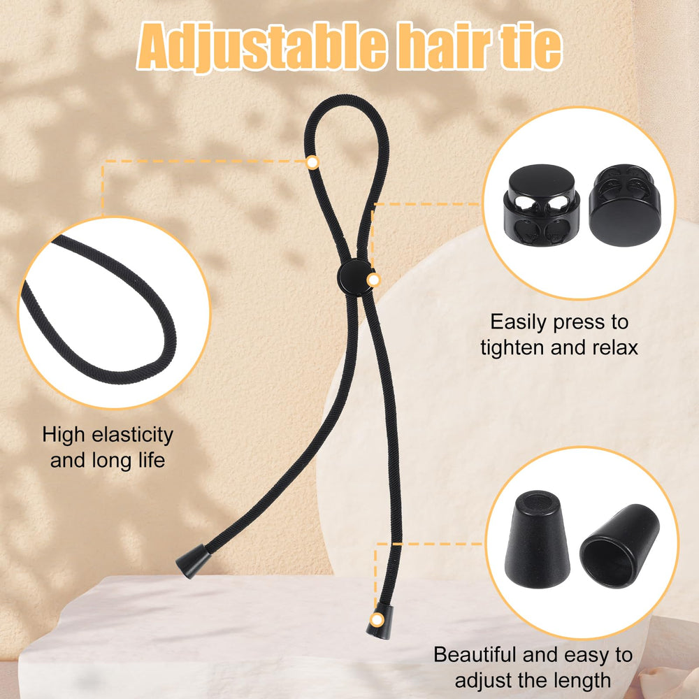 Hpmjz scrunchie holding a high afro puff demonstrating strong non-slip support