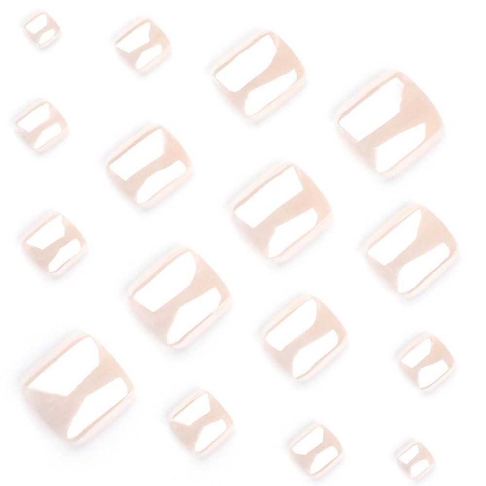 HPYFOI 24pcs layout with adhesive tabs, file, and stick for complete at-home pedicure