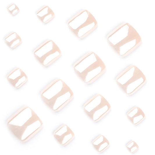 HPYFOI 24pcs layout with adhesive tabs, file, and stick for complete at-home pedicure