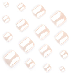 HPYFOI 24pcs layout with adhesive tabs, file, and stick for complete at-home pedicure