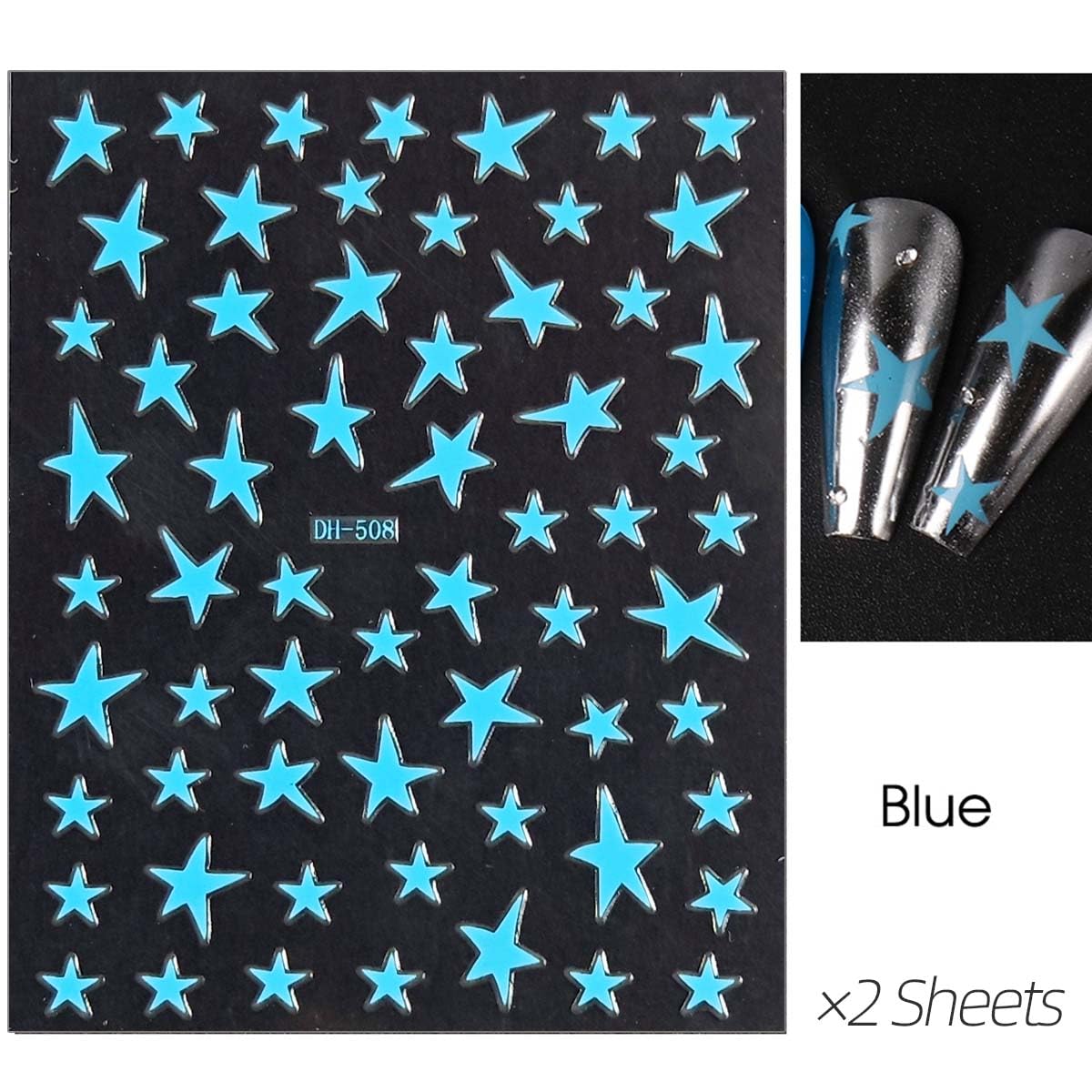 HPYFOI tweezers placing a star sticker for precise, mess-free application