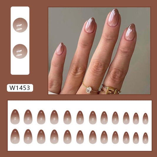 HPYFOI close-up of chrome ombré texture offering a glossy dimensional finish