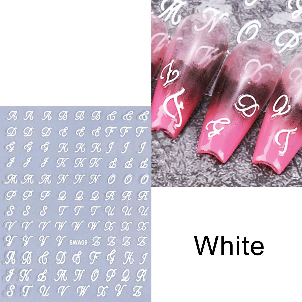 HPYFOI finished manicure lifestyle showing letters adding personalized flair