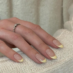 HPYFOI front packaging showing yellow French tip design and included tools