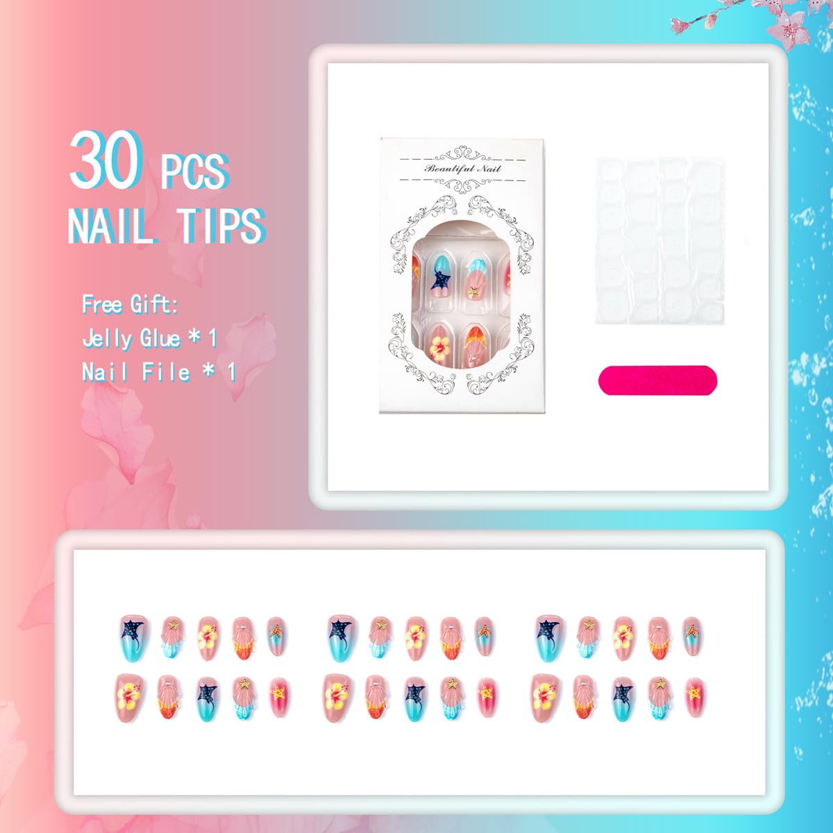 HPYFOI nails held in hand to show true size and fit for accurate selection