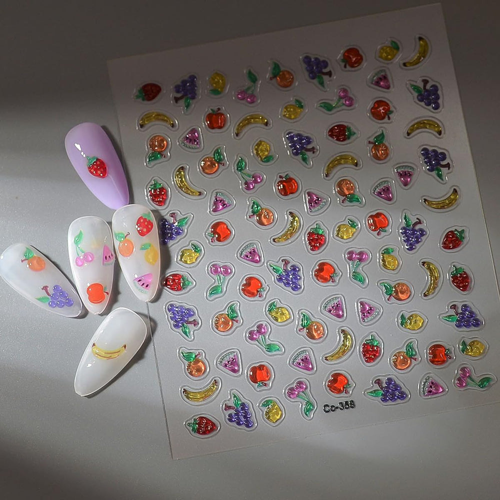HPYFOI summer manicure lifestyle scene showing festive nail decoration