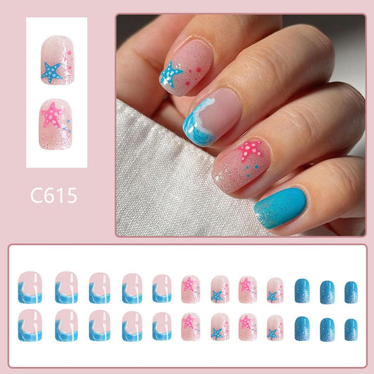 HPYFOI 24pcs nail layout displaying size range for easy fitting
