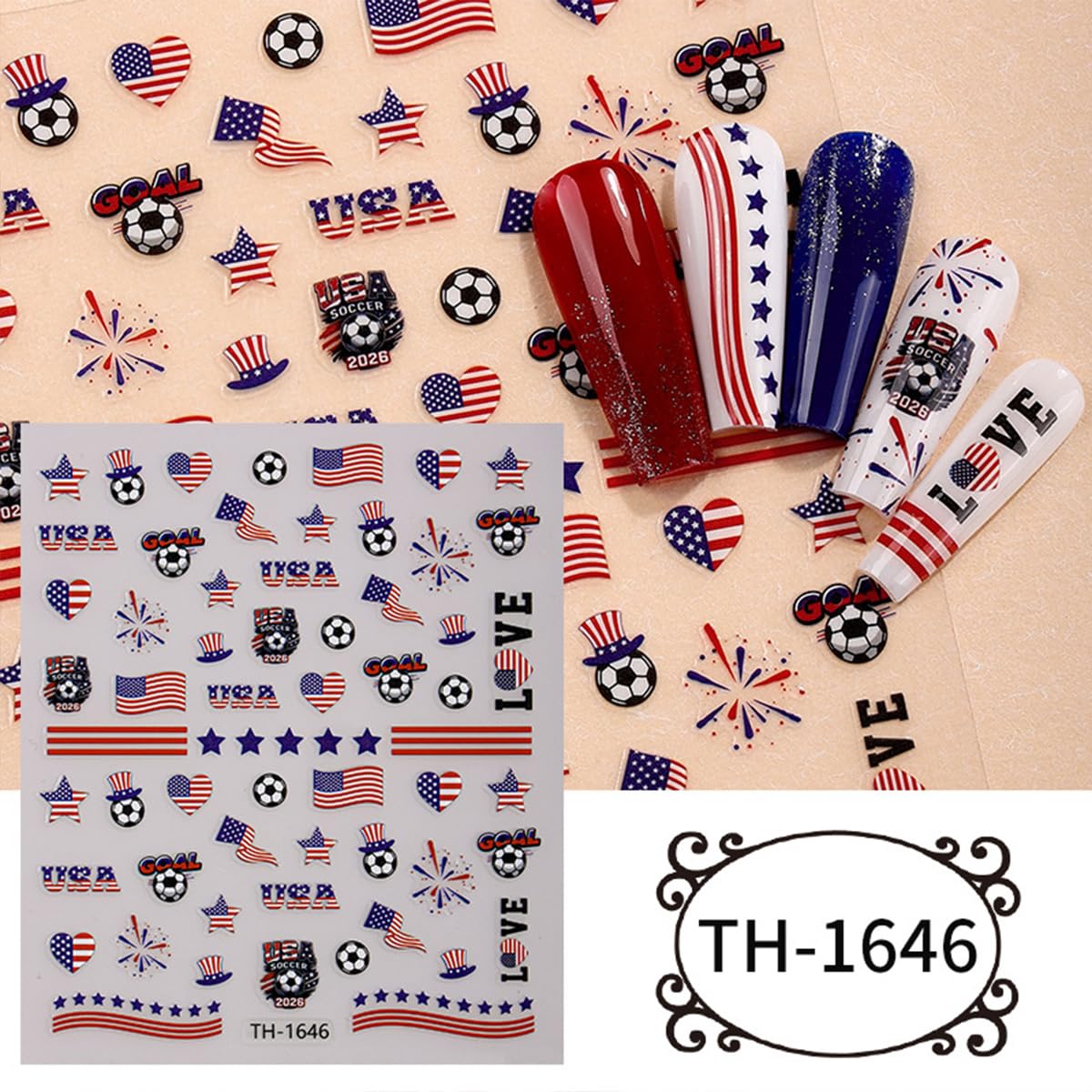 HPYFOI sheet detail with soccer balls and national flags for instant fan style
