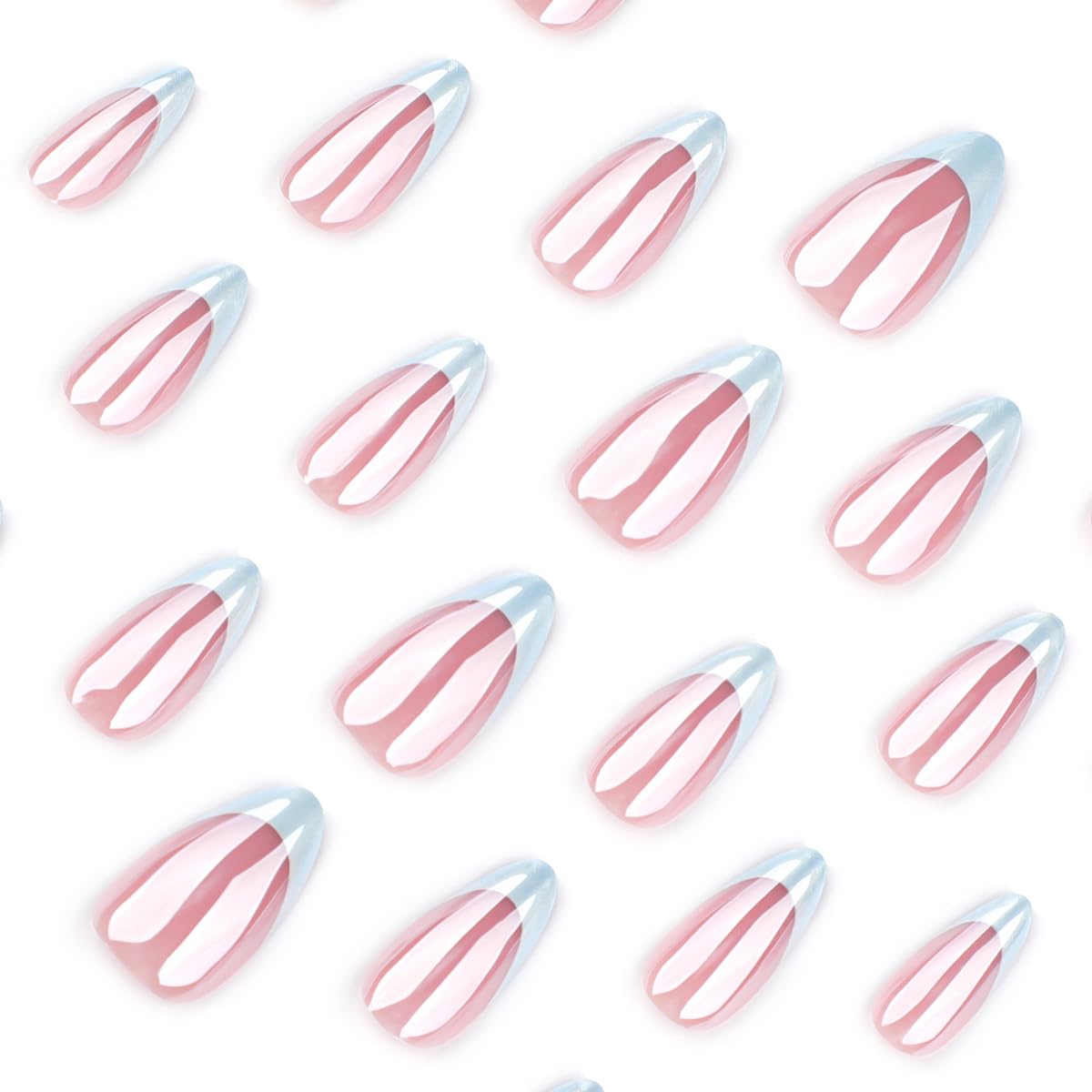 HPYFOI layout of 24 nails in 12 sizes for precise fit and easy size matching